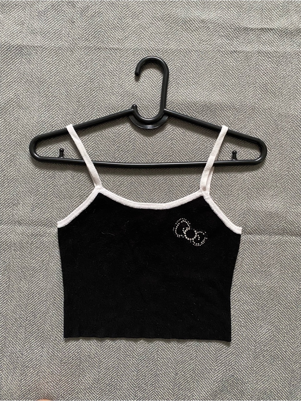 Y2K Forever21 Women’s Tank Top Medium White Strap Hello Kitty Anniversary